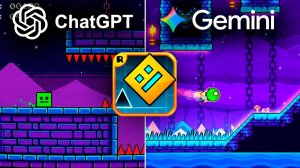 ChatGPT VS Gemini: Geometry Dash с нуля