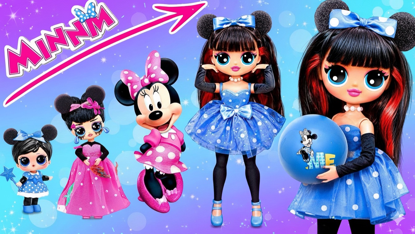Минни Маус выросла от ботаника до популярности! Поделки куклы ЛОЛ ОМГ ! смотреть онлайн