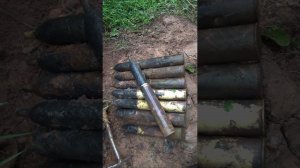 Склад французских снарядов под землёй, раскопки Юрий Гагарин #находкисметаллоискателем