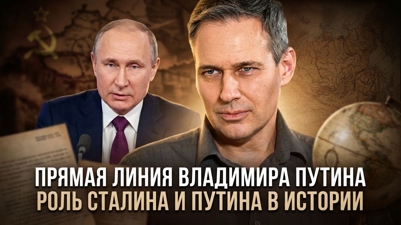Александр Артамонов | Прямая линия Владимира Путина. Роль Сталина и Путина в истории смотреть онлайн
