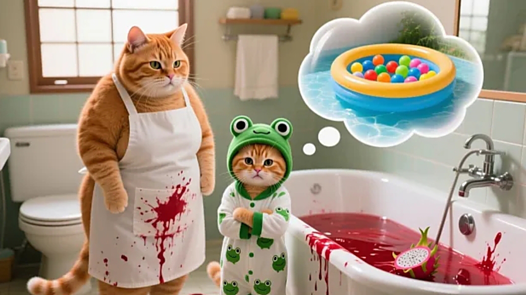 Мультики для детей, котик первый раз пробует фрукт дракона мультик/видео про котиков смотреть онлайн