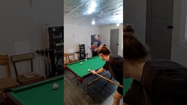 Бильярд дома.Стол 6 футов.Первая партия смотреть онлайн