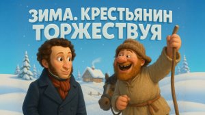 ЗИМА КРЕСТЬЯНИН ТОРЖЕСТВУЯ! Пушкин песня на стихи! Стихи про зиму. Новогодние песни и стихи