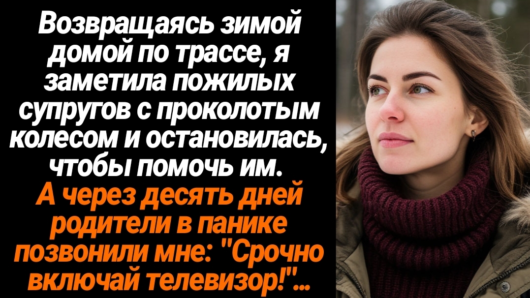 Жизненные Истории/Возвращаясь зимой домой по трассе, я заметила пожилых супругов с проколотым колес смотреть онлайн