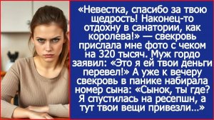 Это я матери твои деньги перевел! Гордо заявил муж | ИСТОРИИ ИЗ ЖИЗНИ | АУДИО РАССКАЗЫ