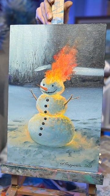 #картина #снеговик смотреть онлайн