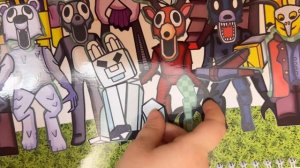 Раскраска с наклейками роблокс 99 ночей в лесу.