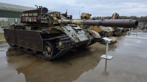 Танк Т-55МВ на Сирийской экспозиции парка "Патриот"