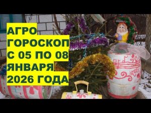 Агрогороскоп Раисы Горяченко январь 2026 что делать в саду и с цветами?