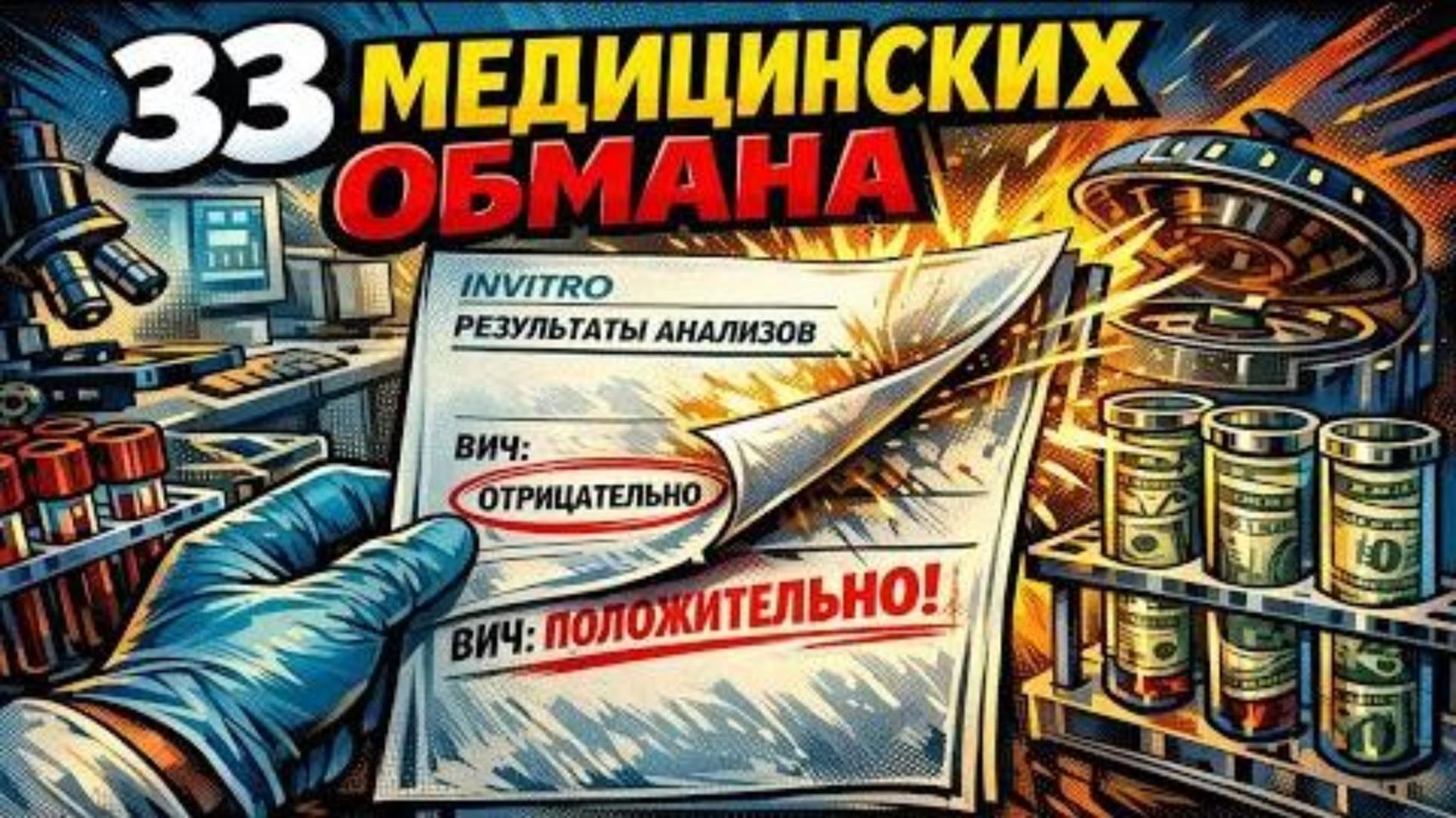 33 анализа которые врачи назначают зря — медицинский ОБМАН ради денег смотреть онлайн