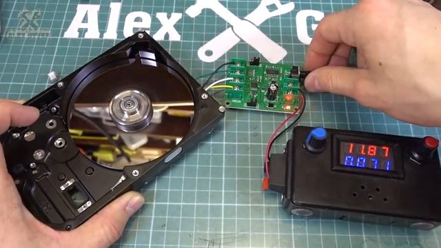 Как запустить моторчик от жёсткого диска смотреть онлайн