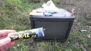 Мощные Петарды+Большой Телевизор! Мощная петарда разнесла кинескоп