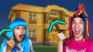 КИТАЙКА И КСЕХАО ИГРАЮТ В МАЙНКРАФТ И СТРОЯТ ДОМА!