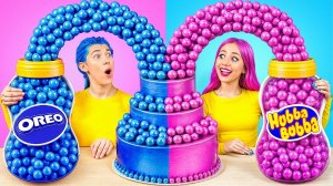 Розовое vs Синее Украшение Торта Челлендж | Битвы с Едой от Multi DO Challenge