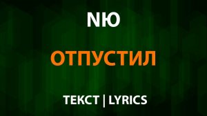 NЮ - Отпустил (Текст Lyrics)