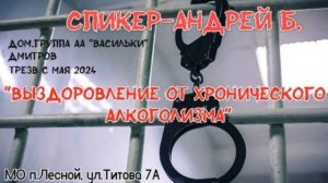 "Выздоровление от хронического алкоголизма". Андрей Б. (Дмитров, трезв с мая 2024г.) 13.12.25