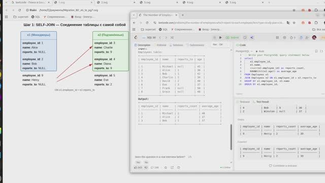 SQL SELF JOIN как инструмент миграции данных смотреть онлайн