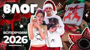 как мы встретили новый 2026 год? ✴︎˚｡НОВОГОДНИЙ ВЛОГ🎅🏻 обмен подарками и печенье-демогоргон  🧇🔦