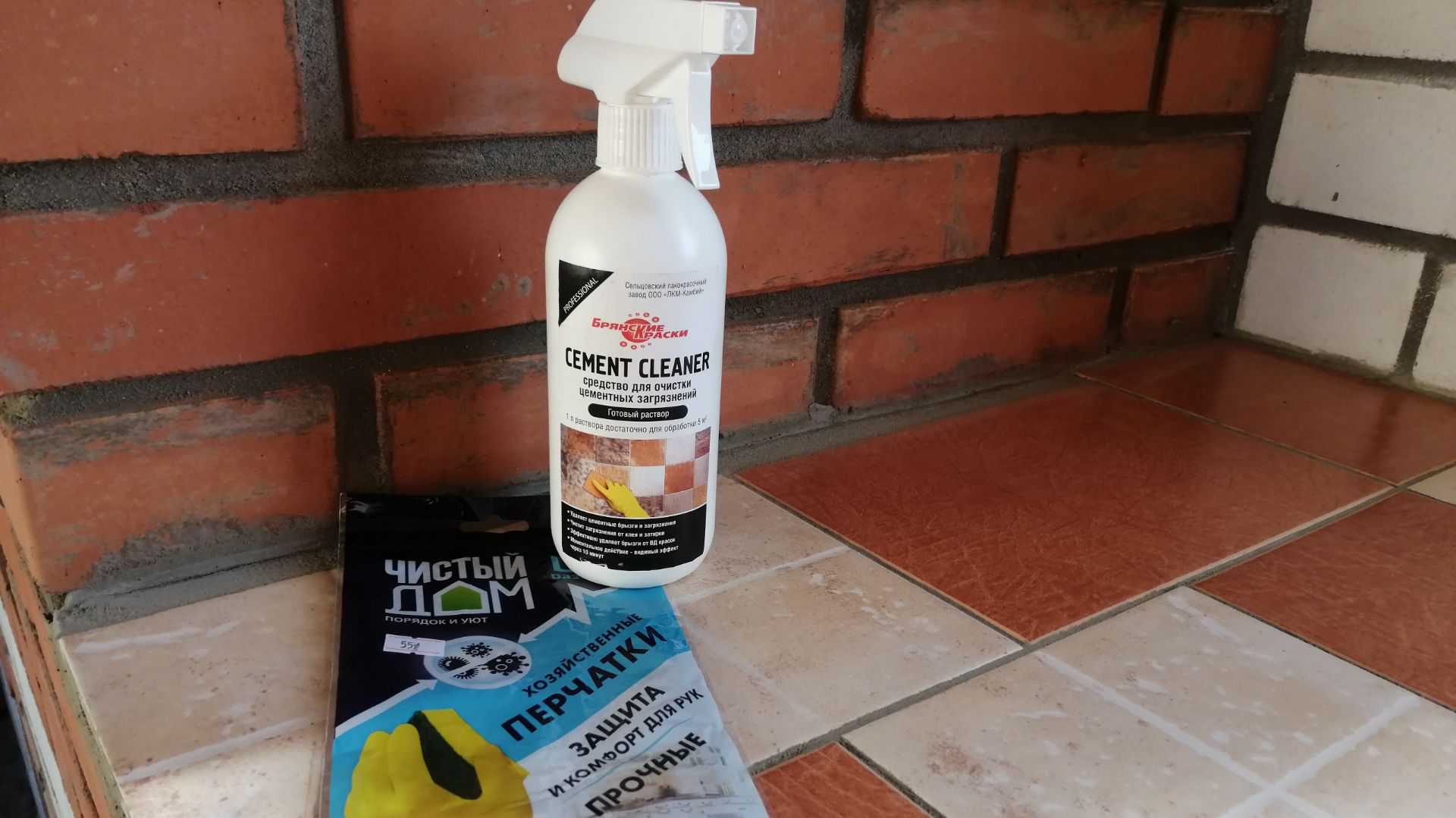 Как очистить кирпич один из способов?