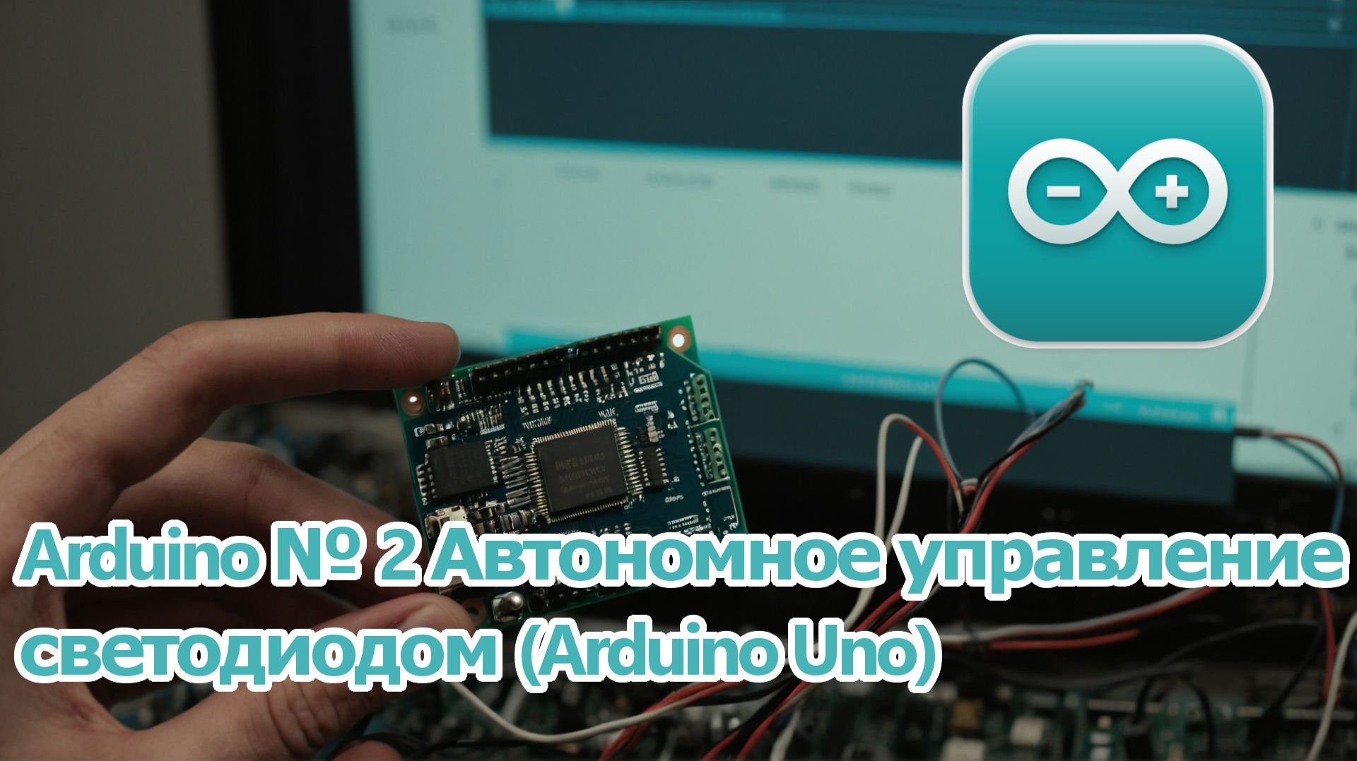 Arduino № 2 Автономное управление светодиодом (Arduino Uno) смотреть онлайн