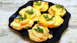 Эсколоп с помидорами и сыром из куриной грудки  - рецепт