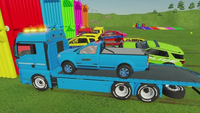 МУЛЬТИКИ ПРО ПОЛИЦЕЙСКИЕ МАШИНКИ. Красочный занимательный мультик для малышей. МИГАЛКИ И СИРЕНЫ. смотреть онлайн