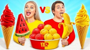 Едим Фруктовое Мороженое Одного Цвета Челлендж от Multi DO Challenge