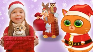 Мультики для детей про котика Бубу и Настю | Друзья встречают новый год