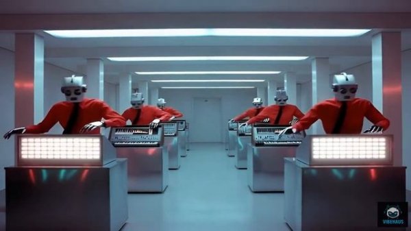 HUMAN MACHINE   Kraftwerk Inspired Synthwave Electro   AI Mix