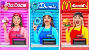 Кулинарный Челлендж МакДональдс vs Мороженое vs Пончики от Multi DO Challenge