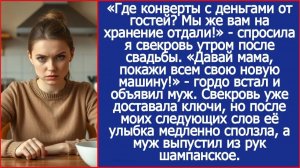 Где конверты с деньгами от гостей? Мы же вам на хранение отдали! | ИСТОРИИ ИЗ ЖИЗНИ|АУДИО РАССКАЗЫ