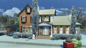 Я построила Рождественский дом / Строительство Симс 4 / Christmas House The Sims 4
