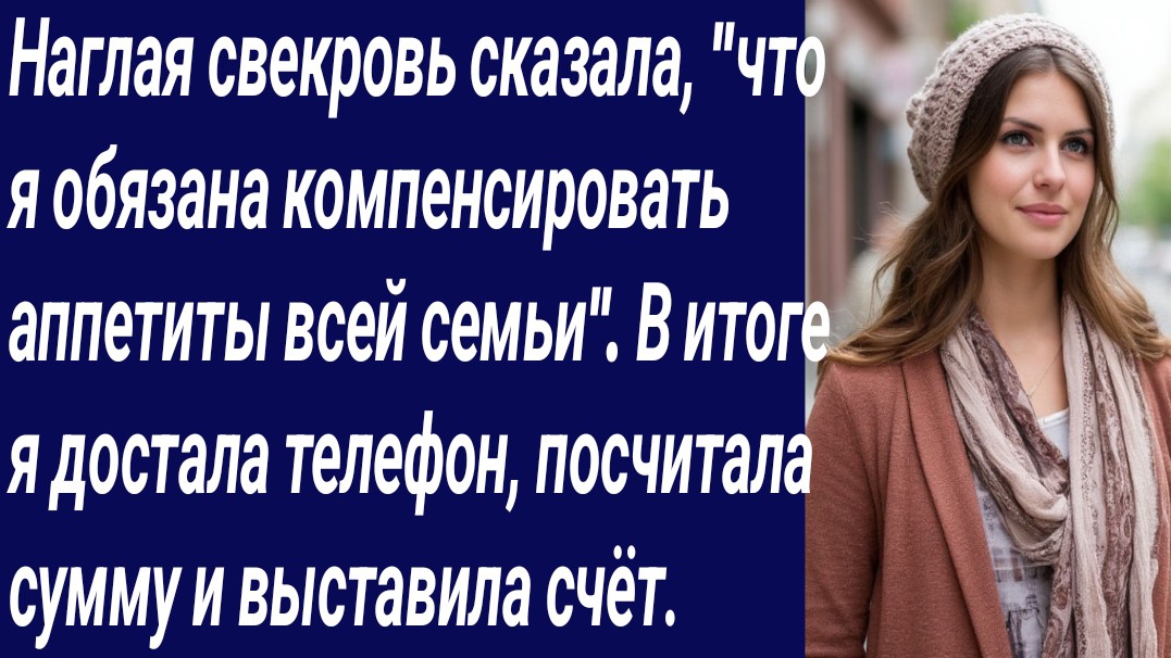 Истории со Смыслом/Наглая свекровь сказала, "что я обязана компенсировать аппетиты/Истории из жизни. смотреть онлайн
