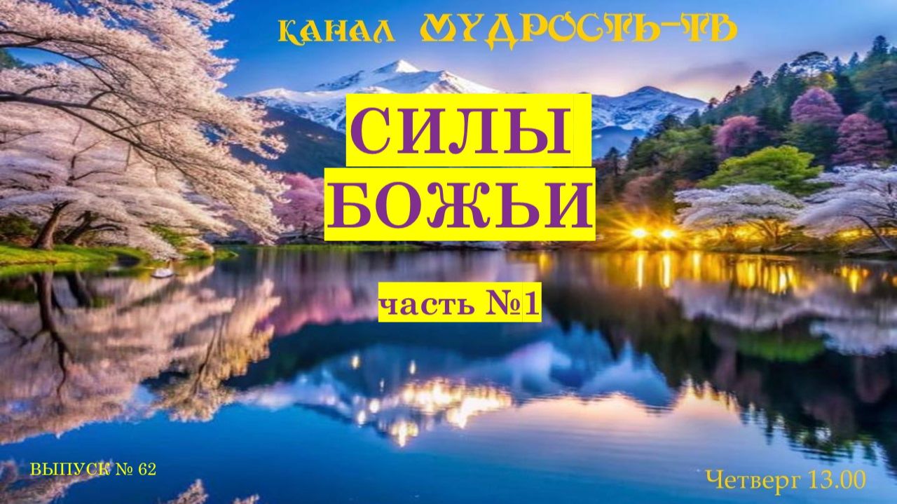Мудрость-ТВ, выпуск № 62. СИЛЫ БОЖЬИ!