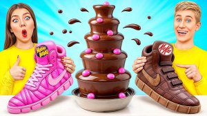 Шоколадный Фонтан Челлендж | Вкусные Кухонные Лайфхаки от Multi DO Challenge