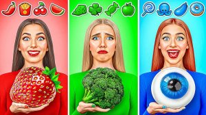 24 Часа Едим Еду Одного Цвета Челлендж | Смешные Cитуации от Multi DO Challenge