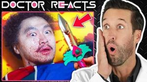 Врач смотрит на травмы игры в кальмара | сборник