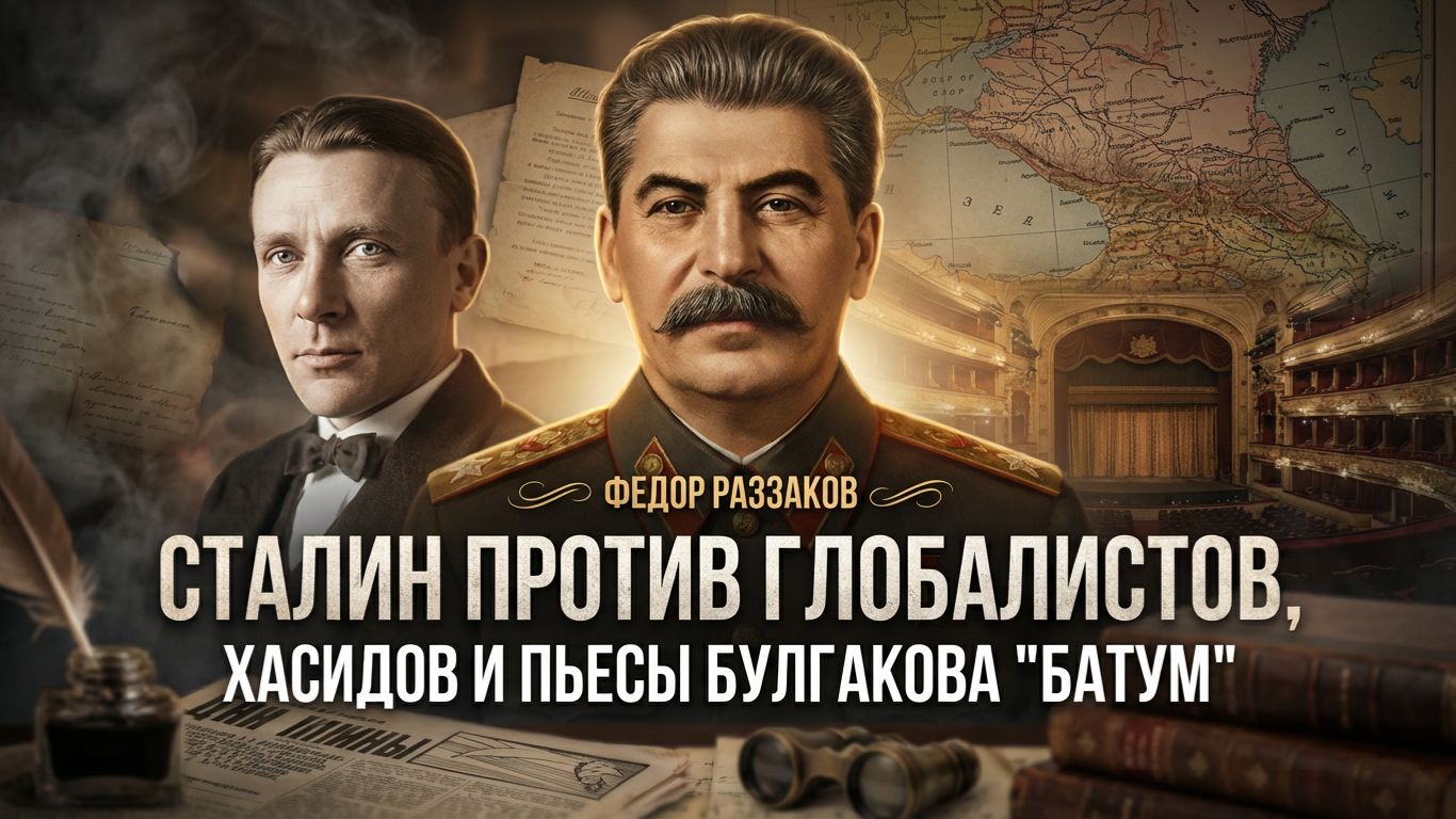 Сталин против глобалистов, хасидов и пьесы Булгакова "Батум" | Фёдор Раззаков смотреть онлайн