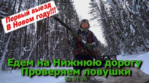 Едем на Нижнюю дорогу Проверяем ловушки 02 01 26