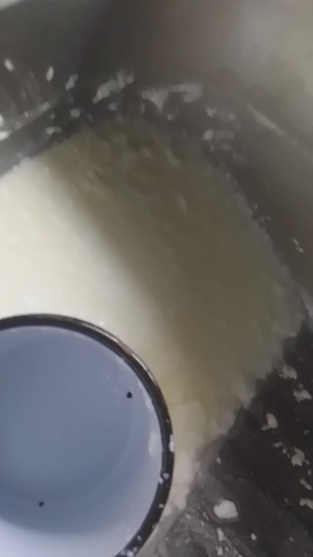 Творог из цельного козьего молока.