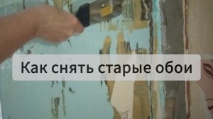 Как снять старые обои без спецсредств