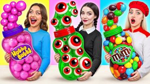 Кулинарный Челлендж: Уэнсдей Против Бабушки | Удивительные Кулинарные Лайфхаки Multi DO Challenge