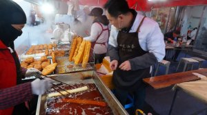 Настоящий утренний рынок в Харбине, Китай. Необычные продукты. кухня Китая