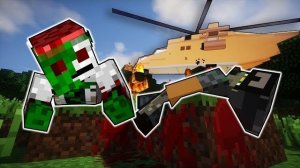 ЗОМБИ СБИЛИ ВЕРТОЛЕТ??? ДЕНЬ 24 - ЗОМБИ АПОКАЛИПСИС МАЙНКРАФТ | Линч