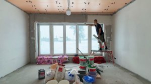 Пока я спала муж наделал делов! Отдых закончился. Продолжаем делать ремонт в доме.