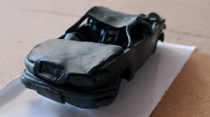 краш тест Тойота Марк 2 из пластилина