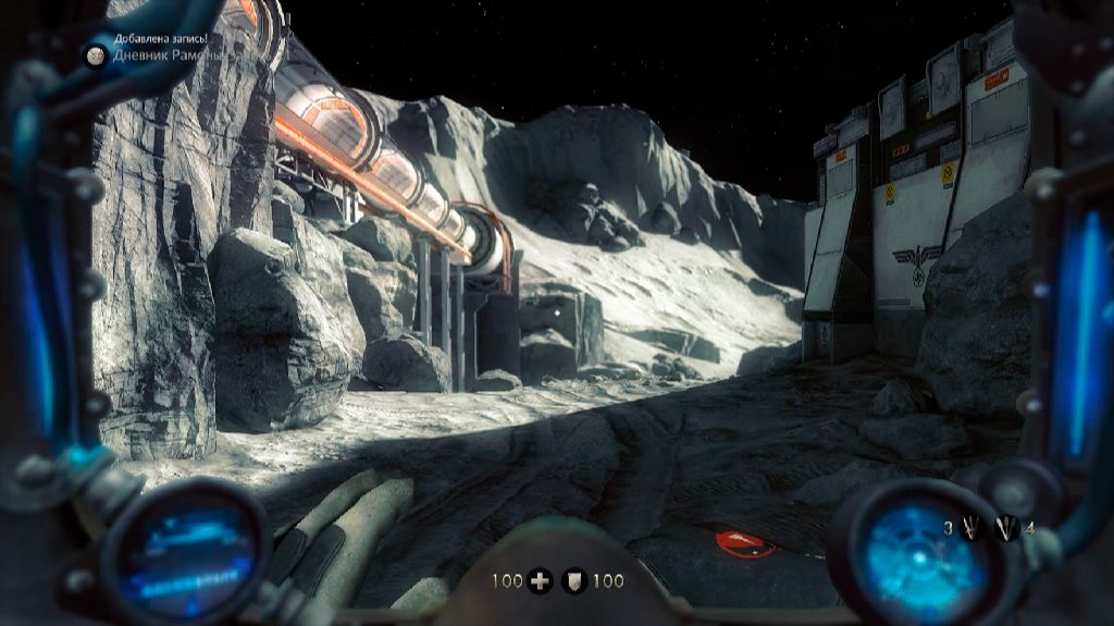 Бласковиц на луне / Wolfenstein - The New Order #8