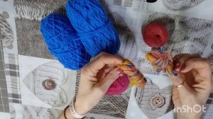 моя пряжица для триостартов января, тема:огненная лошадь.