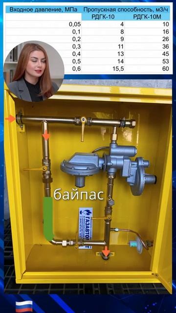 ГРПШ-10МС-1 с регулятором РДГК-10 (М) и байпасом. смотреть онлайн