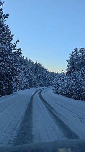 Зимняя дорога в Башкирии. смотреть онлайн
